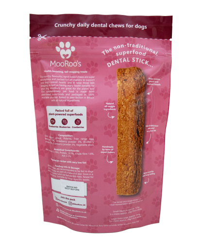 MooRoo's - Berry Boost Dental Chews Sticks